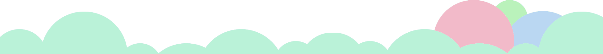 A green background with a wave in the middle.