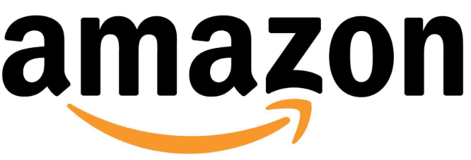 A black and white logo of amazon. Com