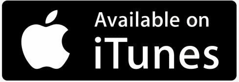 A black and white image of the itunes logo.